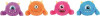 Bløde Oppustelige Monsters 23 Cm - Assorterede