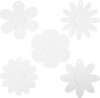 Blomster - Ø 20 Cm - 400 G - Hvid - 5X20 Stk - Assorteret