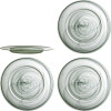Bloomingville - Amelie Tallerkener - Grøn - Glas - Ø 33 Cm - 4 Stk