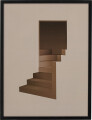 Bloomingville - Andrey Illustration Med Ramme - Sort - Fyrretræ