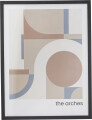 Bloomingville - Arches Illustration Med Ramme - Sort - Fyrretræ