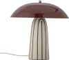 Bloomingville - Arvid Bordlampe - H 32 Cm - Stentøj Keramik - Rød