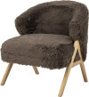 Bloomingville - Camino Loungestol - Indendørs - Brun - Gummitræ