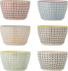 Bloomingville - Carla Skåle - Stentøj Keramik - Ø 11 Cm - 6 Stk