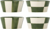 Bloomingville - Floki Skåle - Grøn - Stentøj - Ø 13 5 Cm - 4 Stk