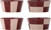 Bloomingville - Floki Skåle - Rosa - Stentøj - Ø 13 5 Cm - 4 Stk