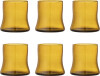 Bloomingville - Florentine Vandglas Sæt - Brun - Glas - 6 Stk