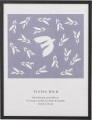 Bloomingville - Flye Illustration Med Ramme - Sort - Fyrretræ