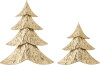 Bloomingville - Kaiam Metal Juletræer - Guld - 2 Stk