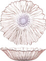 Bloomingville - Skål Mariko - Rosa - Glas - Ø31 Cm