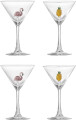 Bloomingville - Misa Cocktail Glas - Multipack - Klar - Glas - Sæt Med 4