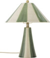 Bloomingville - Olive Bordlampe - Grøn - Stentøj Keramik - H 35 Cm