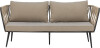 Bloomingville - Pavone Sofa - Brun - Metal - Havesofa - Flet