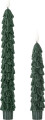 Bloomingville - Ponza Jule Kronelys - Led - Grøn - 18 5 24 5 Cm