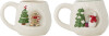 Bloomingville - Ryne Julekrus - 440 Ml - Hvid - Stentøj - 2 Stk