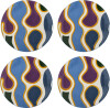 Bloomingville - Salacia Tallerkener - Multifarvet - Stentøj - 4 Stk
