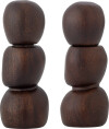 Bloomingville - Salvi Salt Og Peberkværn Sæt - Brun - Akacietræ