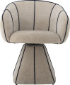 Bloomingville - Semilie Loungestol Med Drejefod - Natur - Plywood