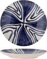 Bloomingville - Shama Tallerken - Blå - Stentøj - Ø 27 Cm
