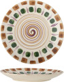 Bloomingville - Shama Tallerken - Grøn - Stentøj - Ø 27 Cm