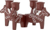 Bloomingville - Siffer Adventsstage - Rød - Polyresin - 23 Cm