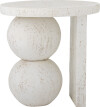 Bloomingville - Tally Sidebord - Hvid - Resin - 46X46 Cm