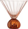 Bloomingville - Taurin Cocktailglas Med Riller - Rosa - 30 Cl