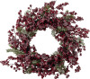 Bloomingville - Winter Berry Kunstig Krans Med Blomster - Ø 51 Cm