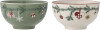Bloomingville - Yule Skåle - Multifarvet - Stentøj - Ø 14 Cm - 2 Stk