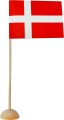 Bordflag I Træ Og Papir - 4 Stk - H15 Cm - Scanseason