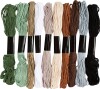 Broderigarn - Tykkelse 1 Mm - Naturfarver - 10X8 M