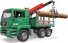 Bruder - Man Timber Truck Med Kran - 2769