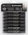 Winsor Newton - Brushmarker Tusser - Neutrale Toner - 12 Stk