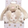 Carlo Baby - Fleece Tæppe Beige Stjerne Bamsedyr Beige Kanin