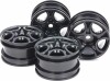 C-Shaped 10-Spoke Wheels Black 4Pcs - 51659 - Tamiya