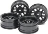 Cc-02 12-Spoke Wheels 26Mm Width Offset 6 - 51686 - Tamiya