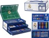 Real Madrid - Malekuffert Med Indhold Til Børn - Blå - Cerda