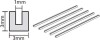 Tamiya - Plastic Beams - Clear - 3 Mm U-Shaped - 5 Stk - 70207