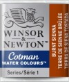 Winsor Newton - Cotman Water Colours - 12 Pan Burnt Sienna 074