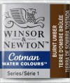 Winsor Newton - Cotman Water Colours - 12 Pan Burnt Umber 076