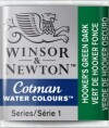 Winsor Newton - Cotman Watercolour - 12 Pan - Hookers Grøn Mørk