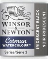 Winsor Newton - Cotman Watercolour - 12 Pan - Iriserende Sort