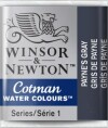 Winsor Newton - Cotman Watercolour - 12 Pan - Paynes Grå