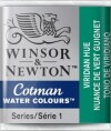 Winsor Newton - Cotman Watercolour - 12 Pan - Viridian Nuance