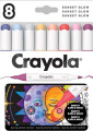 Crayola - Kunst Markører 8 Farver Sunset Glow