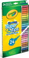 Crayola - Supertips Vaskbare Tuscher 24 Stk