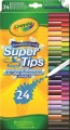 Crayola - Super Tips Tusser - Vaskbare Tusser - 24 Stk