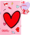 Create It - Makeup Bog Med Hjerte Og Magnetlukning