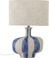 Creative Collection - Alida Bordlampe - Blå - Stentøj - H 46 Cm