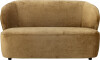 Creative Collection - Almonde Sofa - Brun - Polyester - 2 Personer